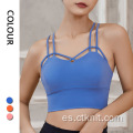 sujetador de yoga crop top